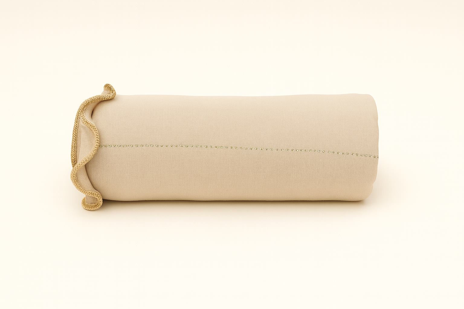 JERSEY PREMIUM LUXE STRASS FRONCÉ - Beige